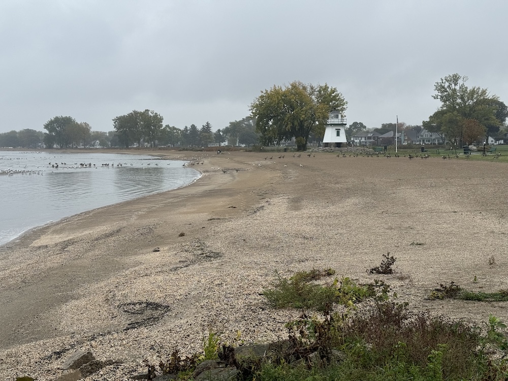 Beach near Port Clinton Lighthouse