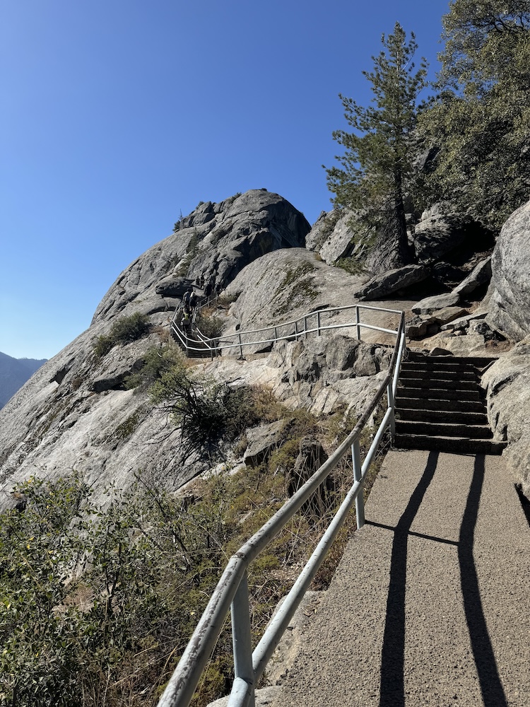 Trail to Moro Rock at Sequoia National Park