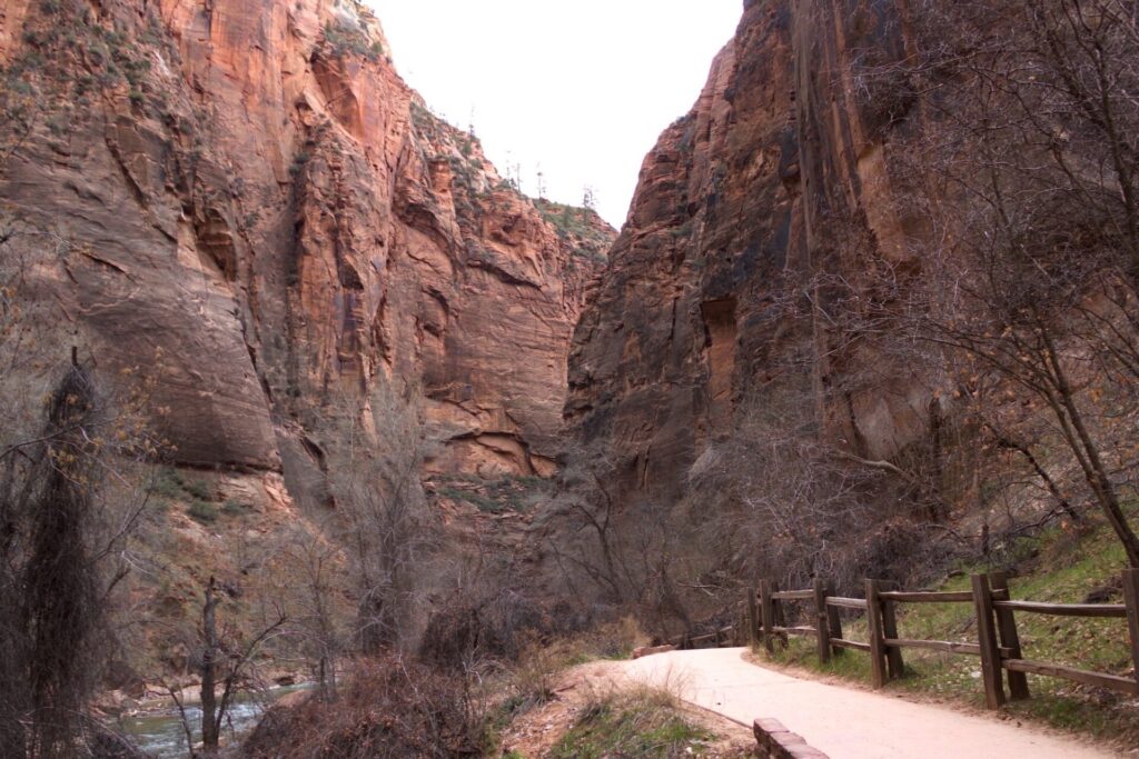 Riverside walk at Zion National Park