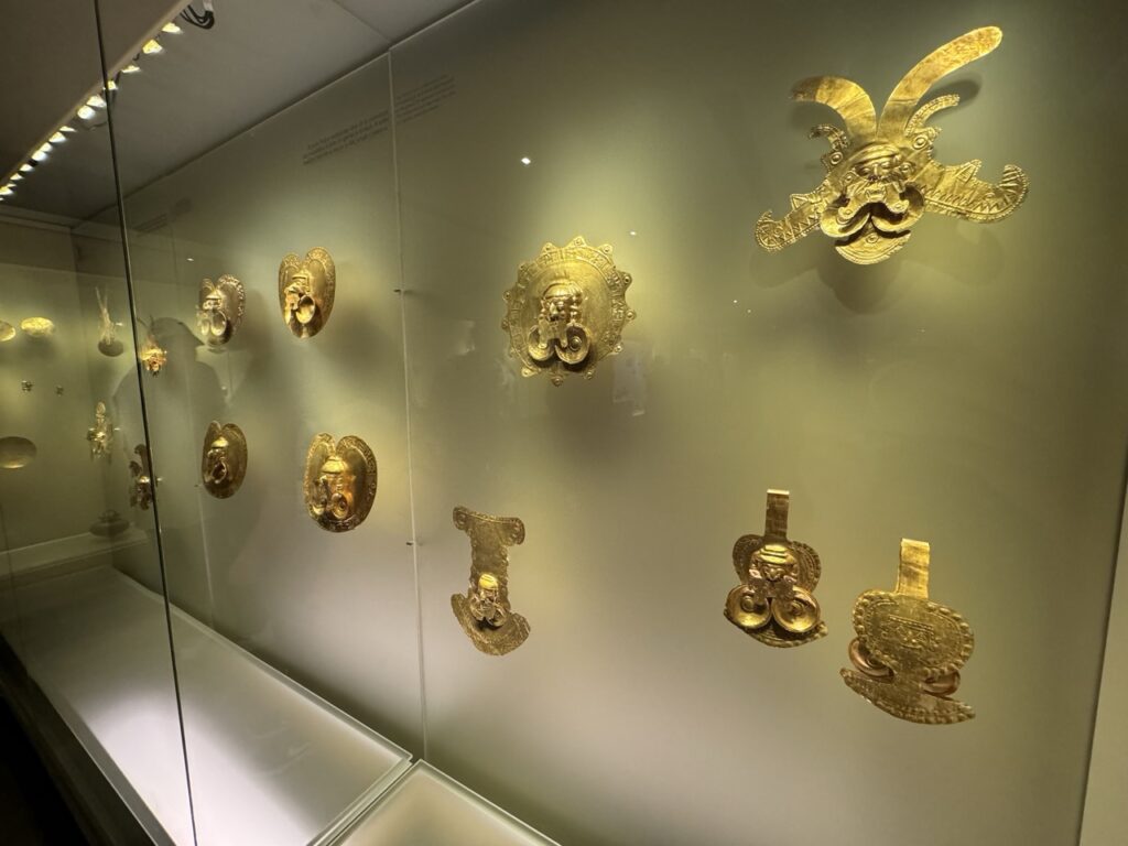 Artifacts in Bogota's Museo del Oro