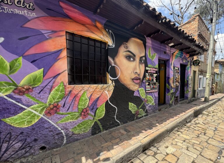 Street art in La Candelaria in Bogota