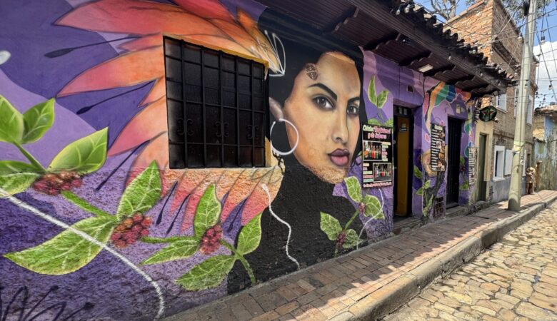 Street art in La Candelaria in Bogota