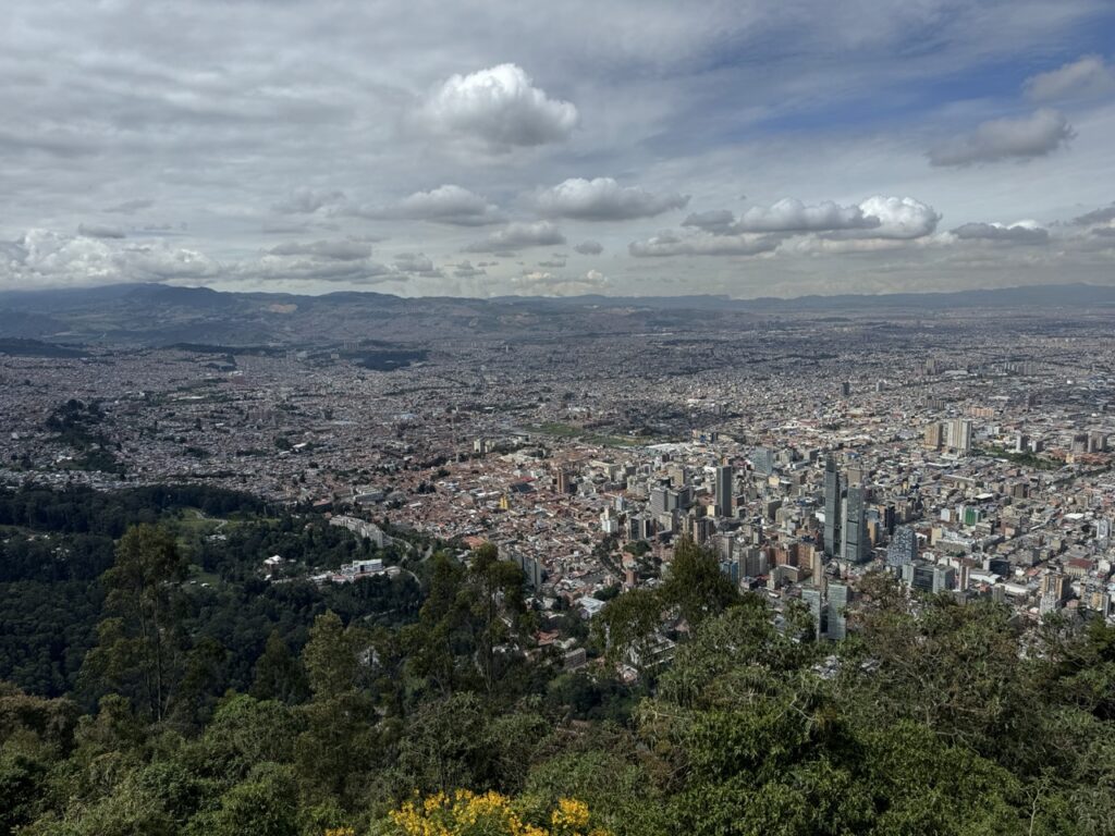 View of Bogota from Monseratte