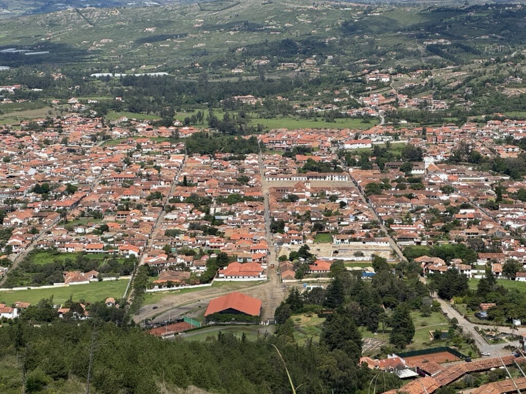 View of Villa de Leyva from Cerro de la Cruz