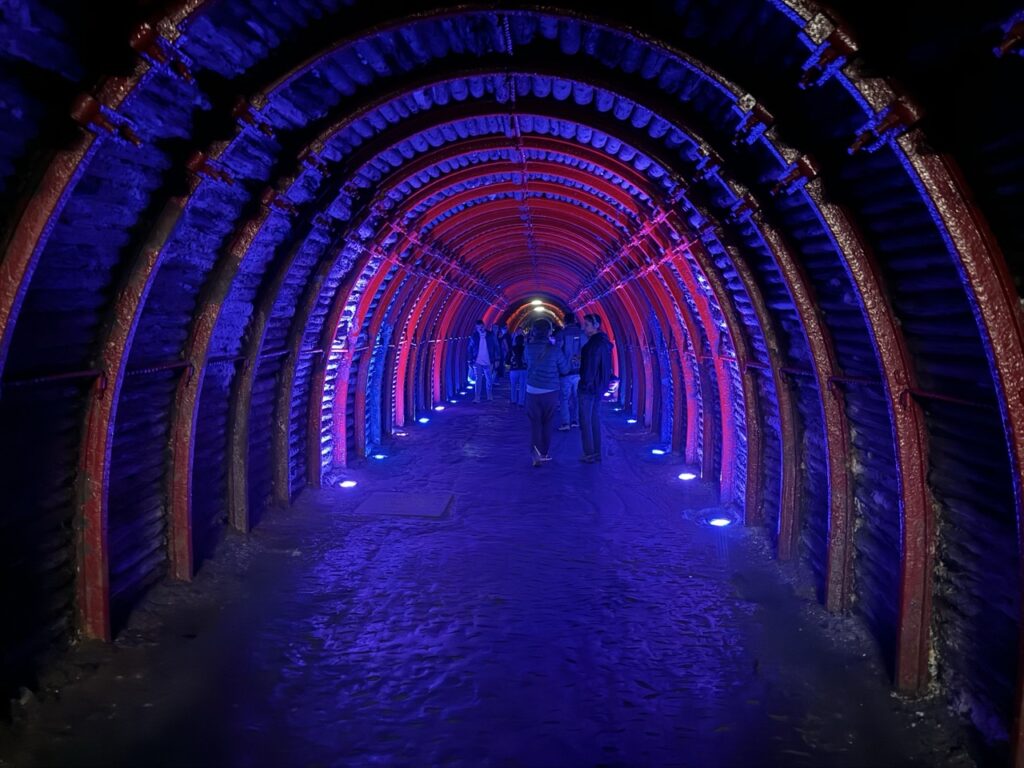 Tunnel leading into Zipaquira Salt Cathedral