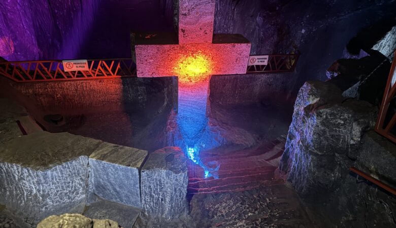 Inside the Zipaquira Salt Cathedral