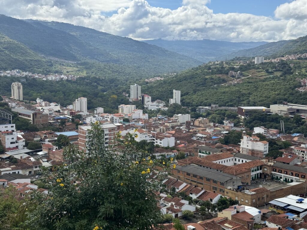 View of the city of San Gil, Colombia