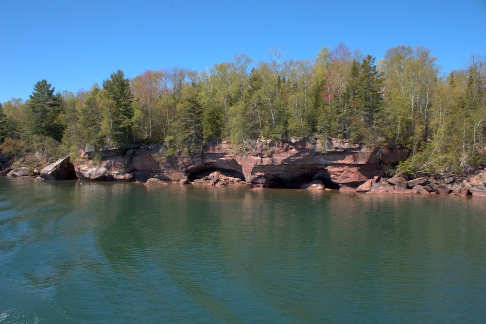 Sea caves on Apostle Islands National Lakeshore