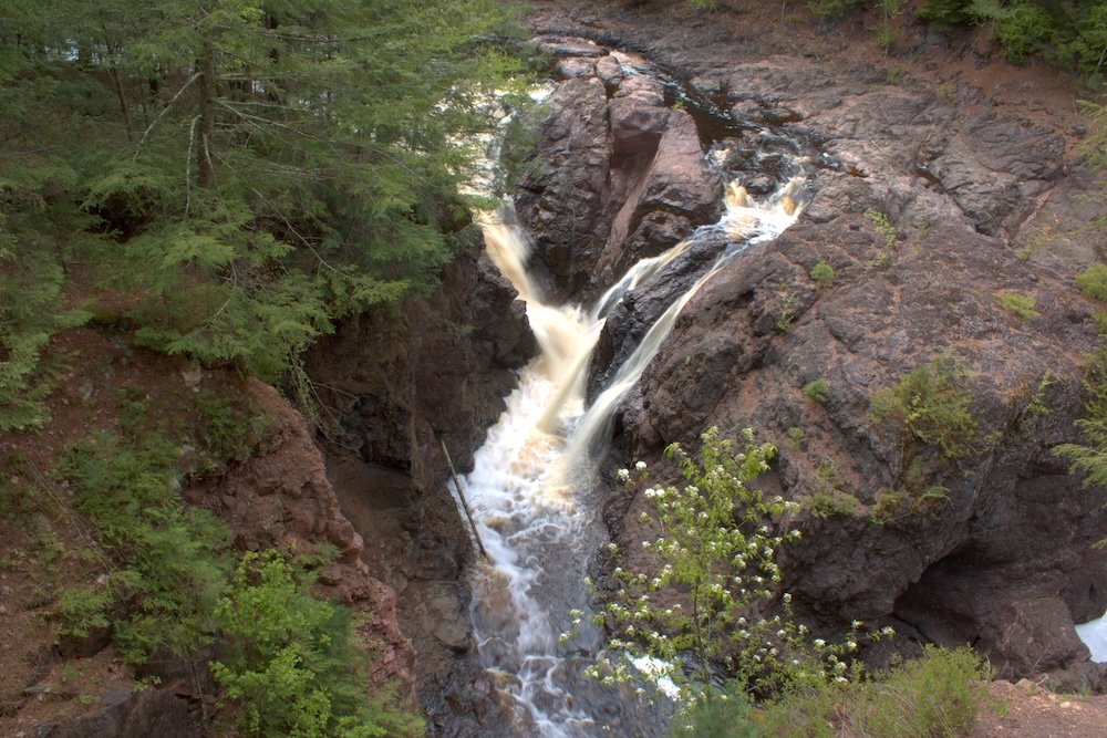 Waterfall at Copper Falls State Park