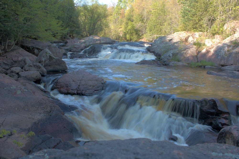 Red Granite Falls at Copper Falls State Park