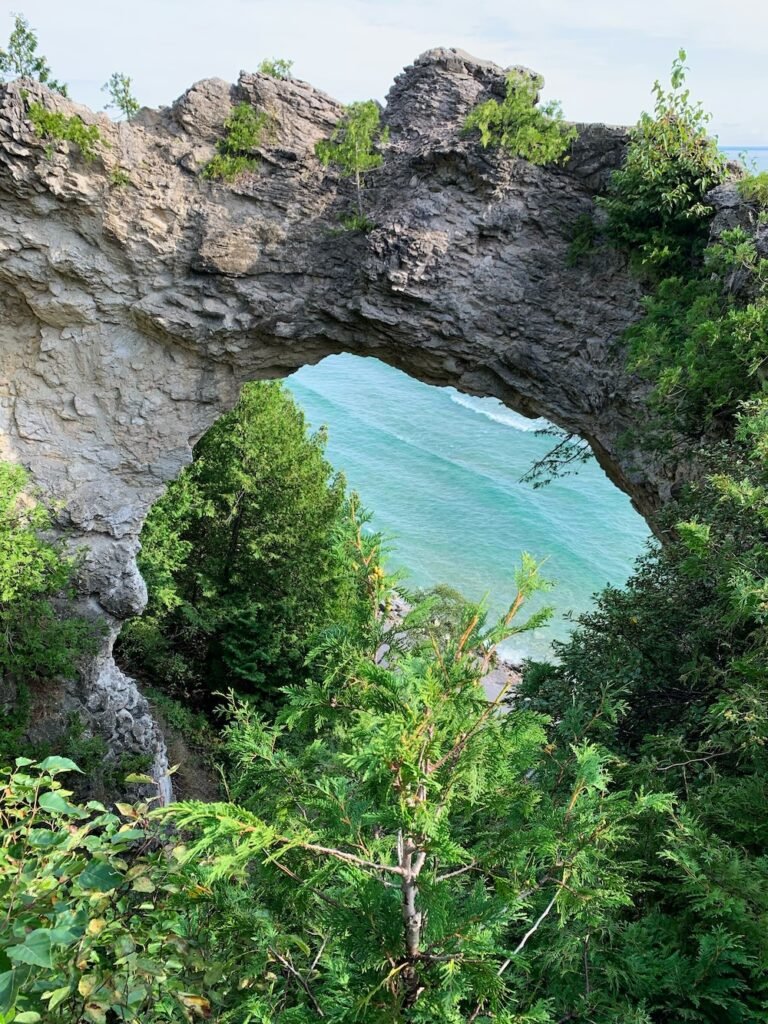 Natural Arch on Mackinac Island