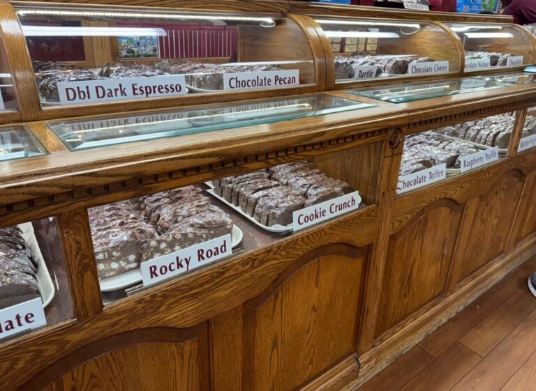 Fudge display on Mackinac Island