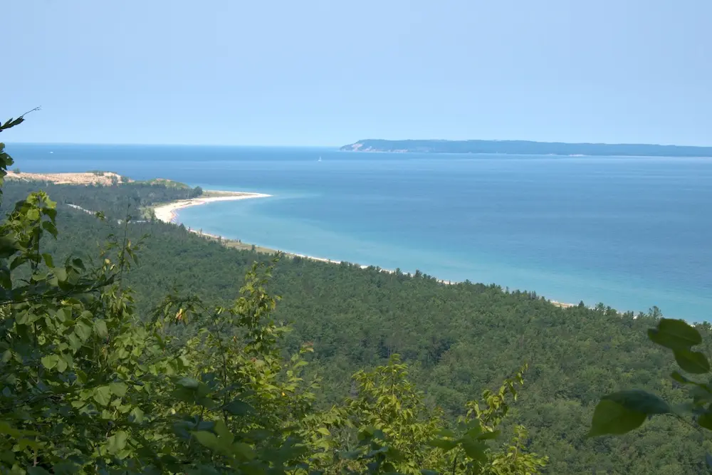 View of Lake Superior for Alligator Hill Trail at Sleeping Bear Dunes