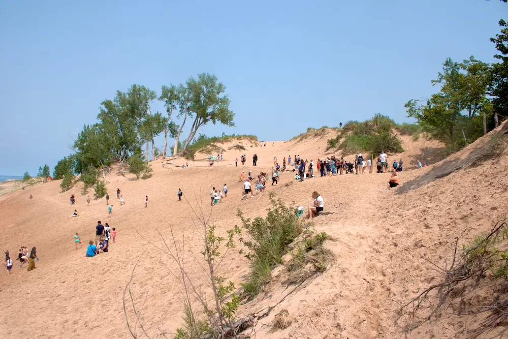 Sand dunes at Sleeping Bear Dunes