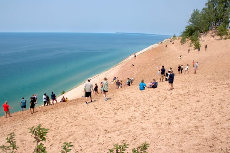 Sand dunes at Sleeping Bear Dunes National Laekshore