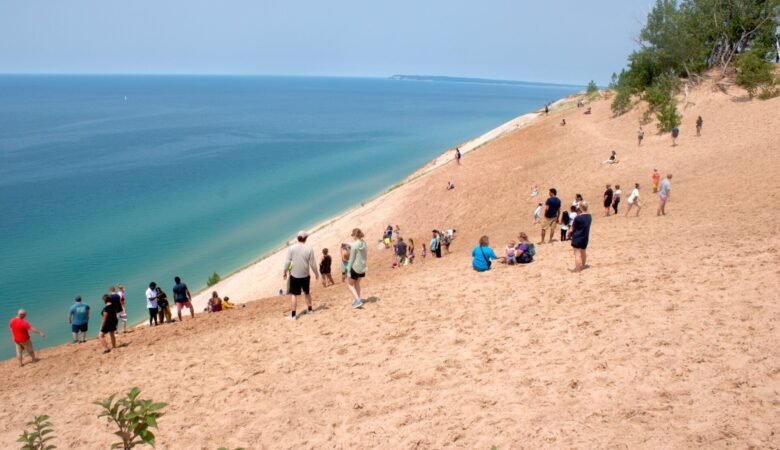 Sand dunes at Sleeping Bear Dunes National Laekshore