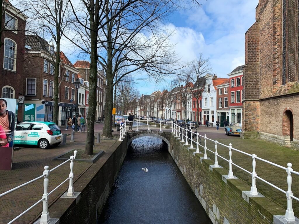 Canal in Delft, Netherlands