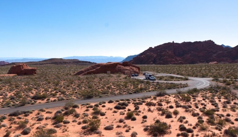 Highway through Valley of Fire State Park