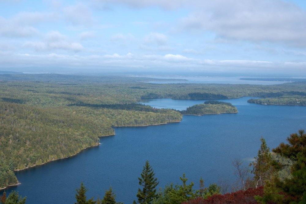 Long Pond from Beech Mountain at Acadia National Park