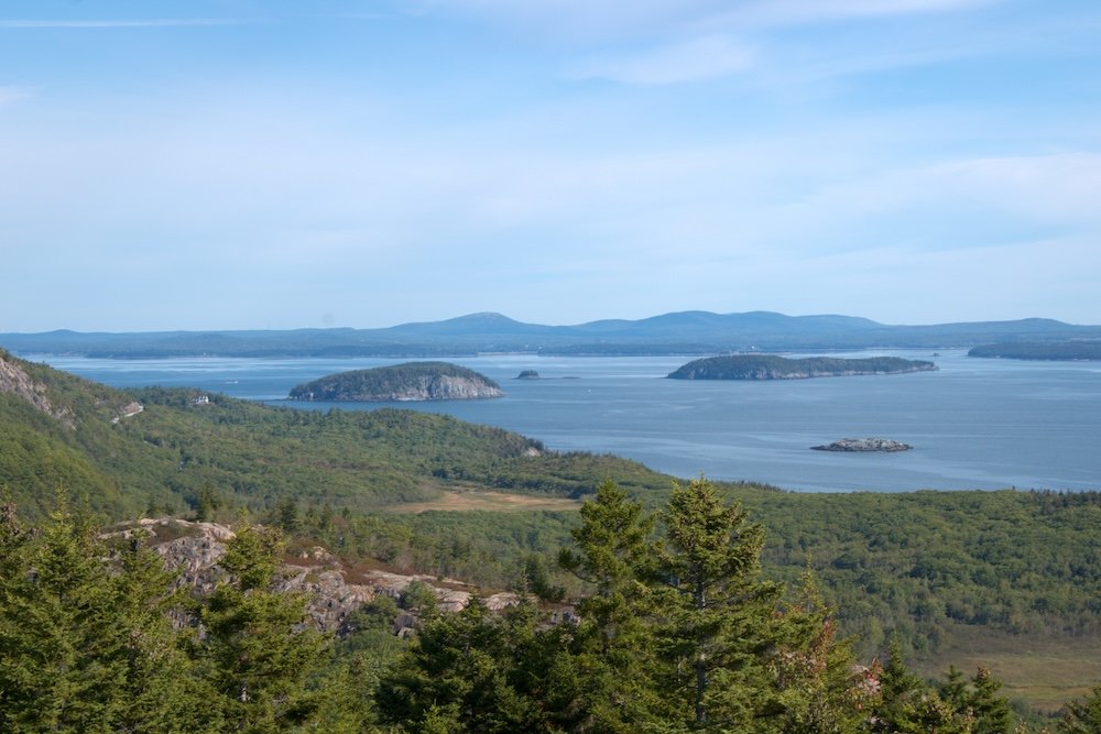 View from the Beehive Trail at Acadia National Park