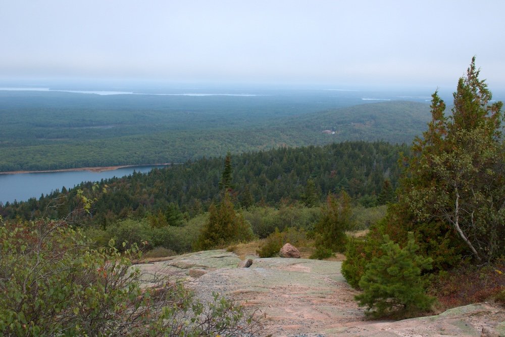 View from Cadillac Mountain at Acadia National Park