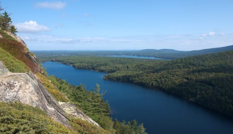 Views along Beech Mountain at Acadia National Park