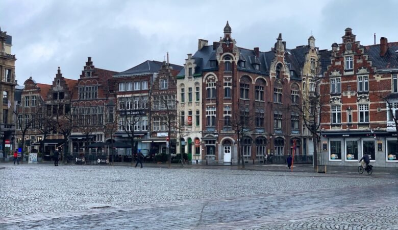 Main square in Ghent, Belgium