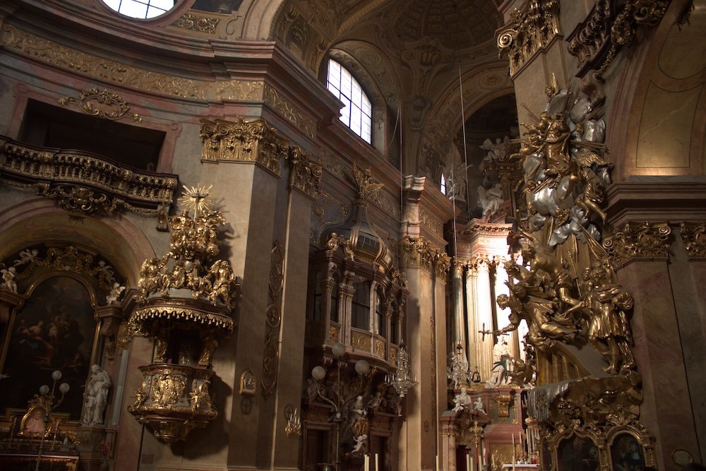 Interior of St. Peter's Church in Vienna