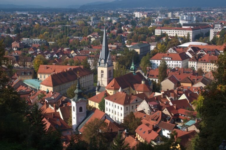 View of Ljubljana Old Town from the Ljubljana Castle