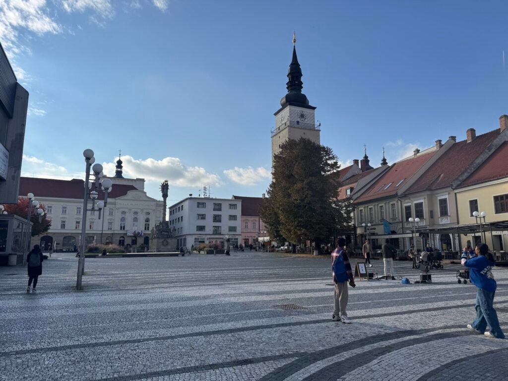 Square in Trnava, Slovakia