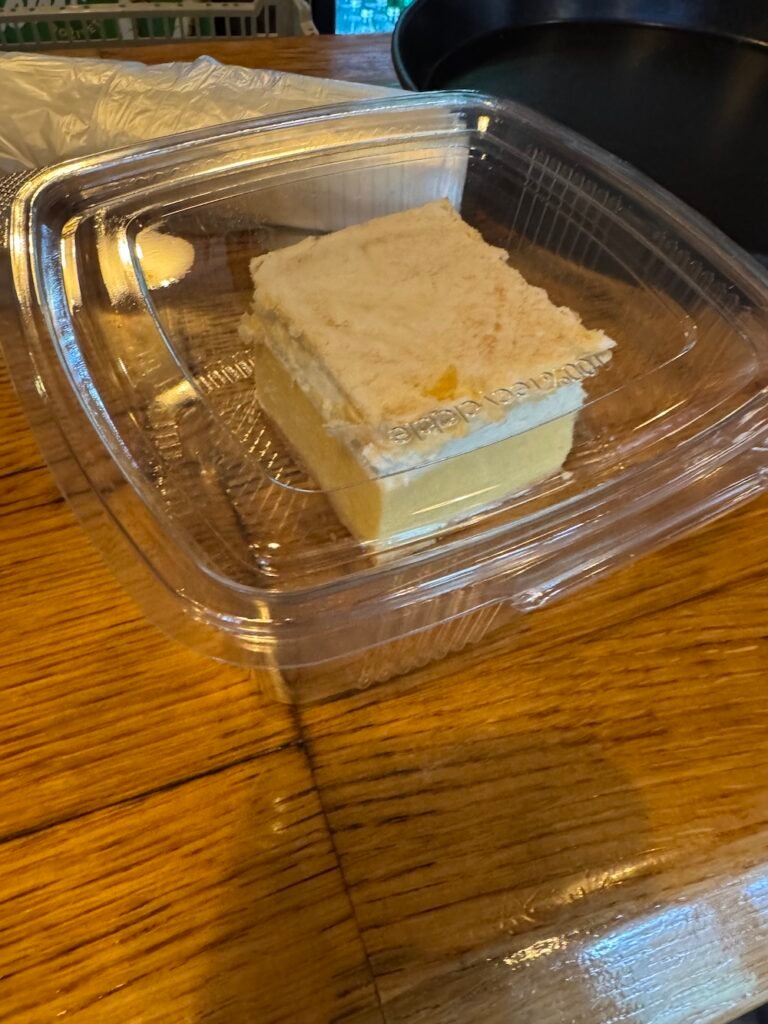 Creme cake from Bled, Slovenia