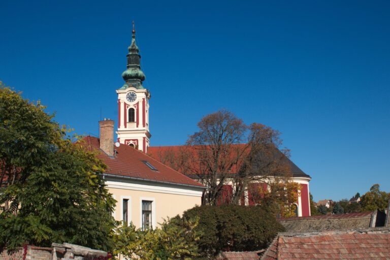 Church steeple in Szentendre, Hungary