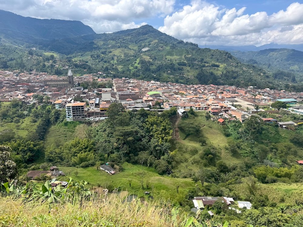 View from Mirador Cristo Rey Hike in Jardin, Colombia