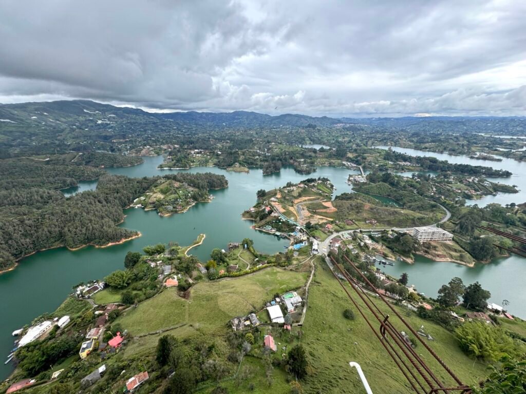 View of the water from La Piedra del Peñol