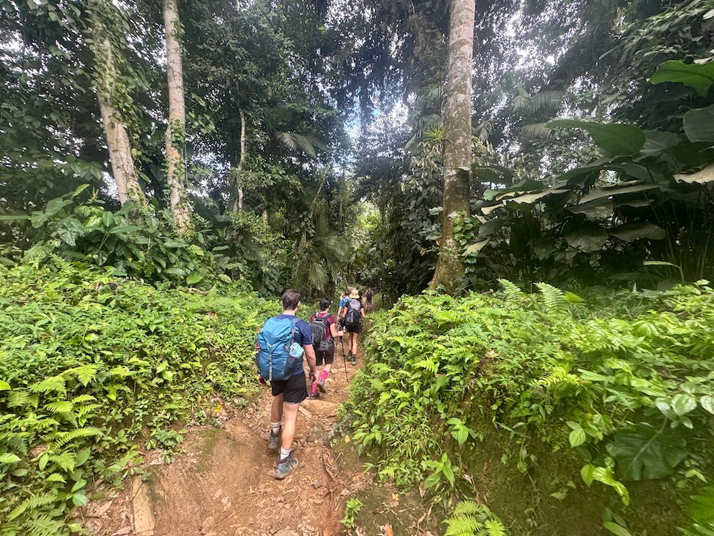 Hikers on the Lost City Trek