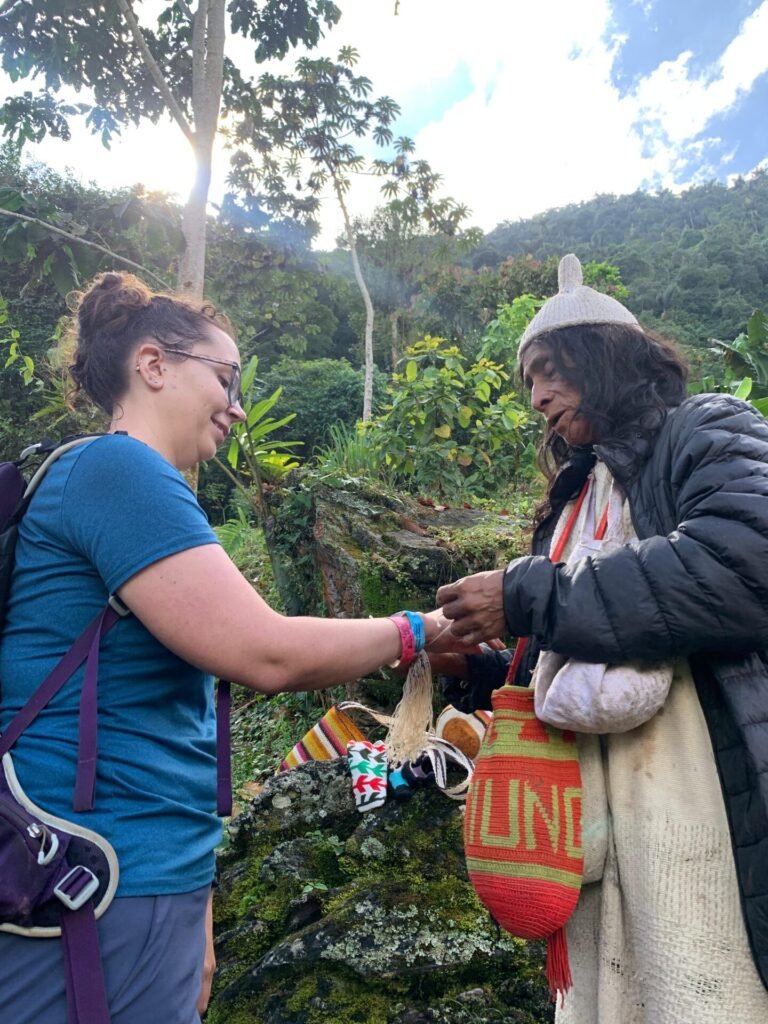 Receiving a bracelet