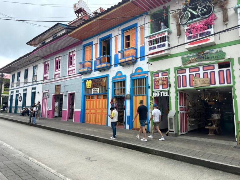 Colorful buildings in Filandia, Colombia