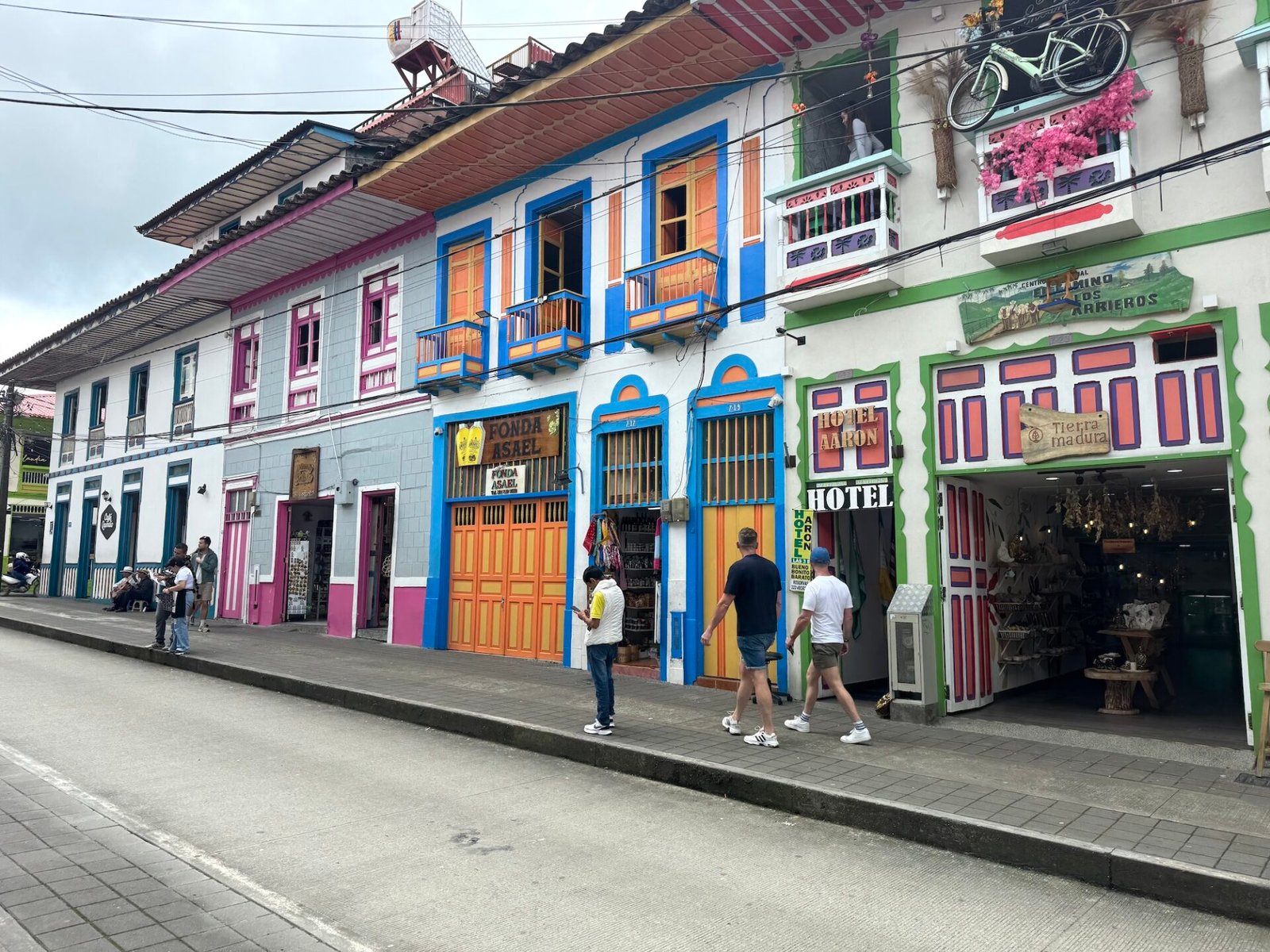 Colorful buildings in Filandia, Colombia