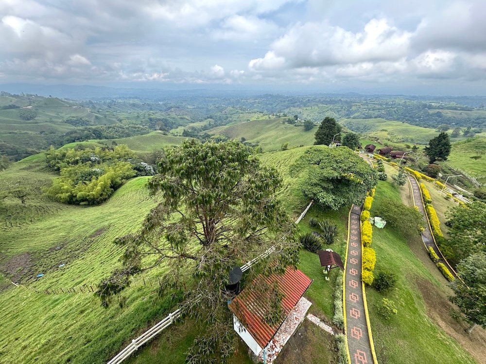 View from the structure in Filandia, Colombia