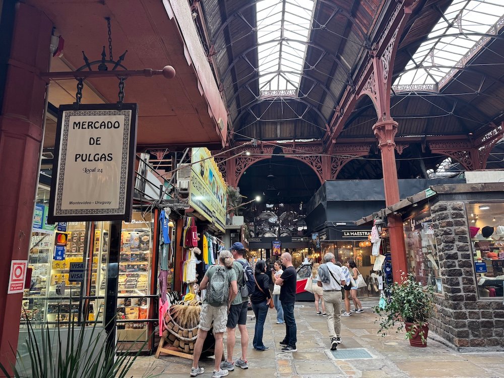 Inside the Port Market in Montevideo