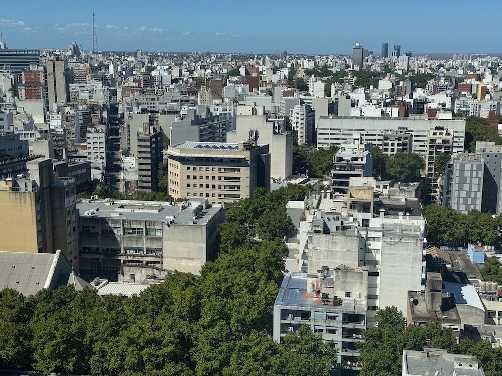 View of Montevideo from the top of City Hall