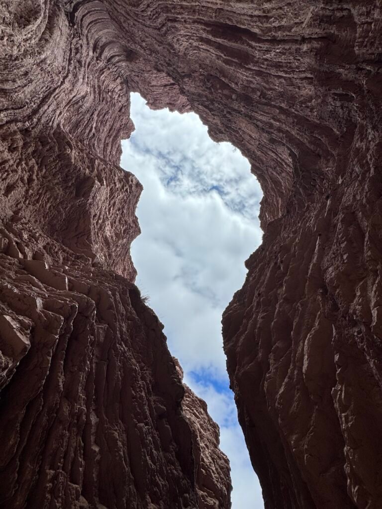 Looking up at the Amphitheater Viewpoint