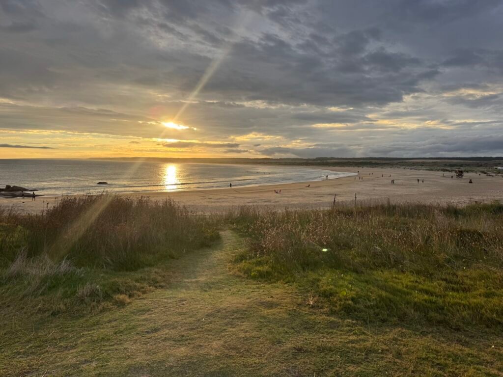 Sunset along Playa Sur in Cabo Polonio