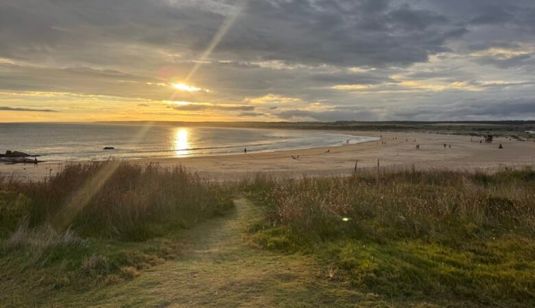 Sunset along Playa Sur in Cabo Polonio