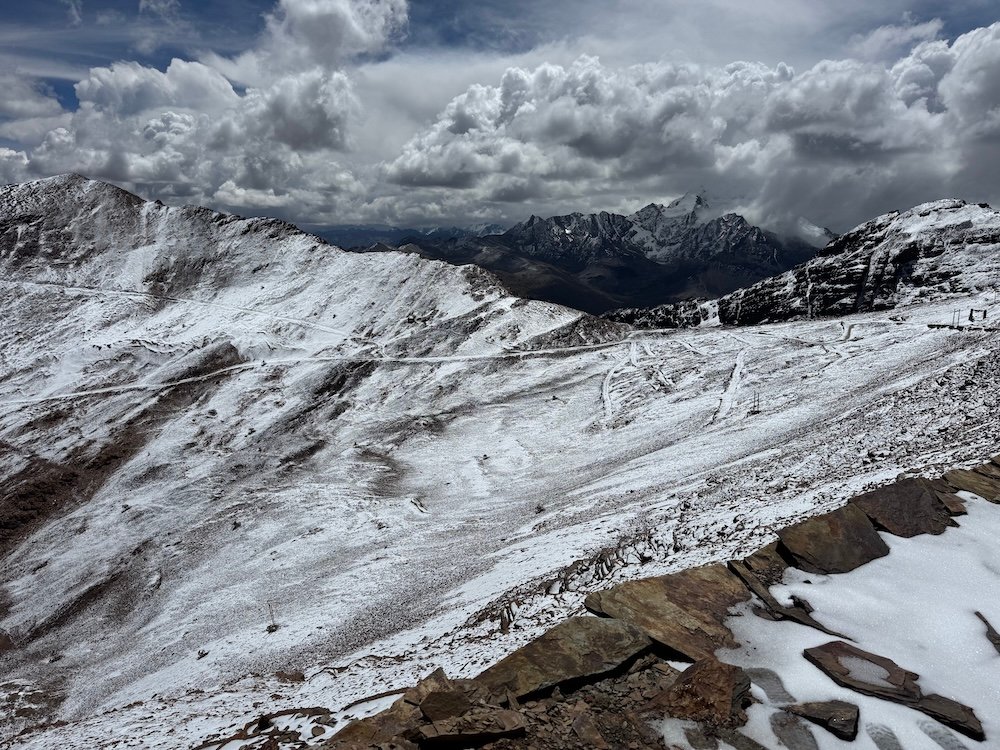 View from the top of Chacaltaya Mountain