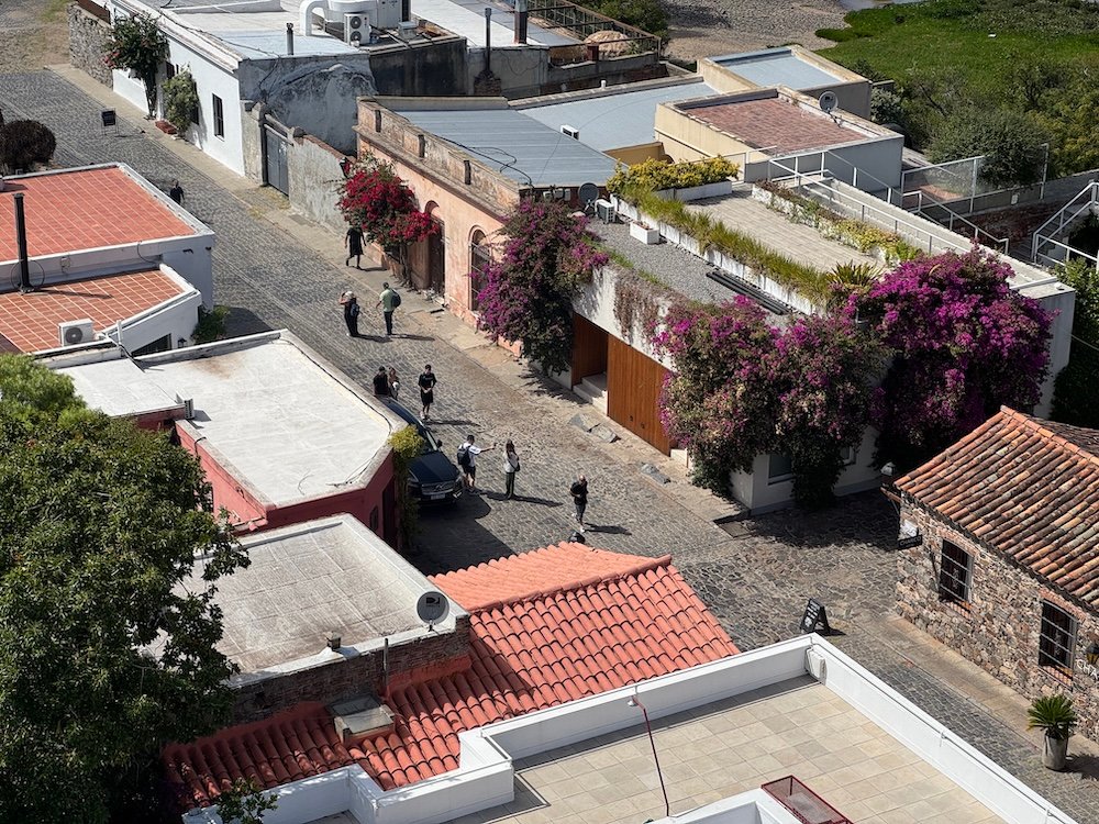 View of Colonia del Sacramento from the top of the lighthouse