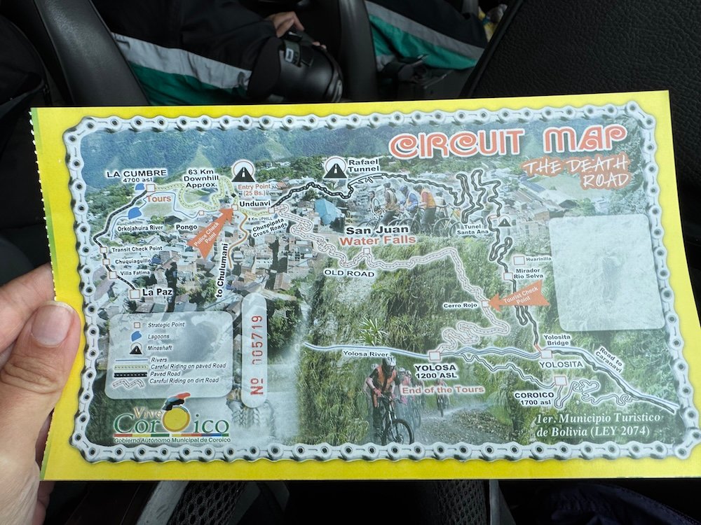 Map of Death Road