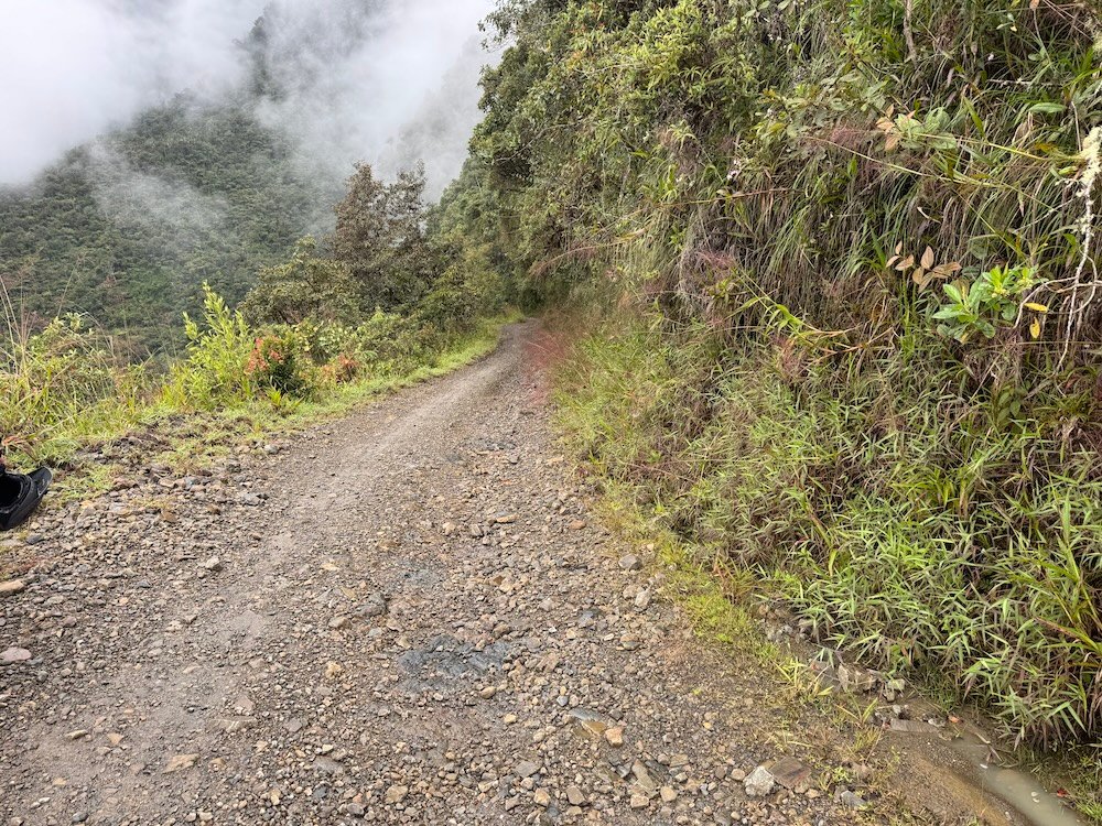 Gravel section of Death Road