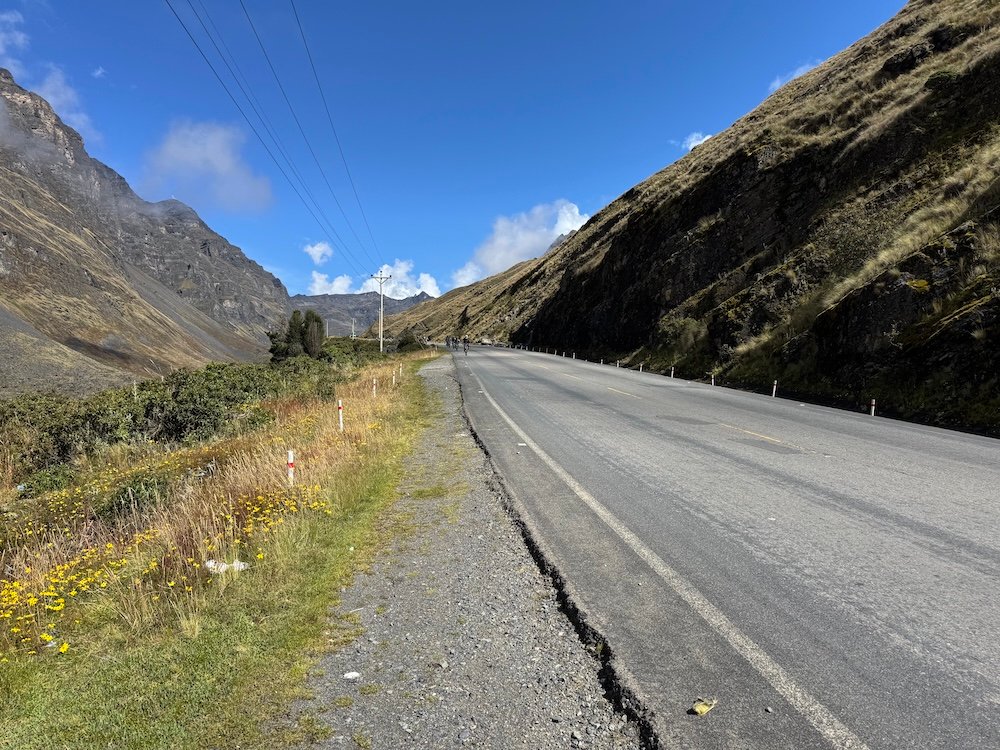 Paved section of Death Road
