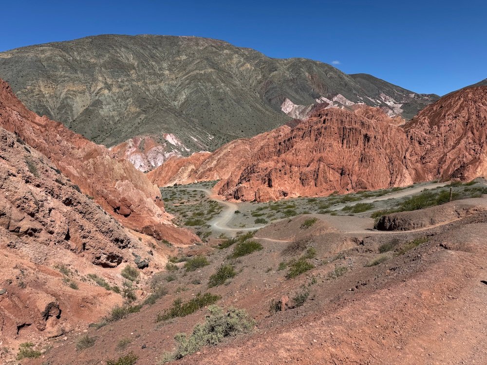 View of the Hill of 7 Colors Trail